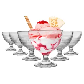 250ml Gigogne Glass Ice Cream Bowls - Pack of Six - By Duralex