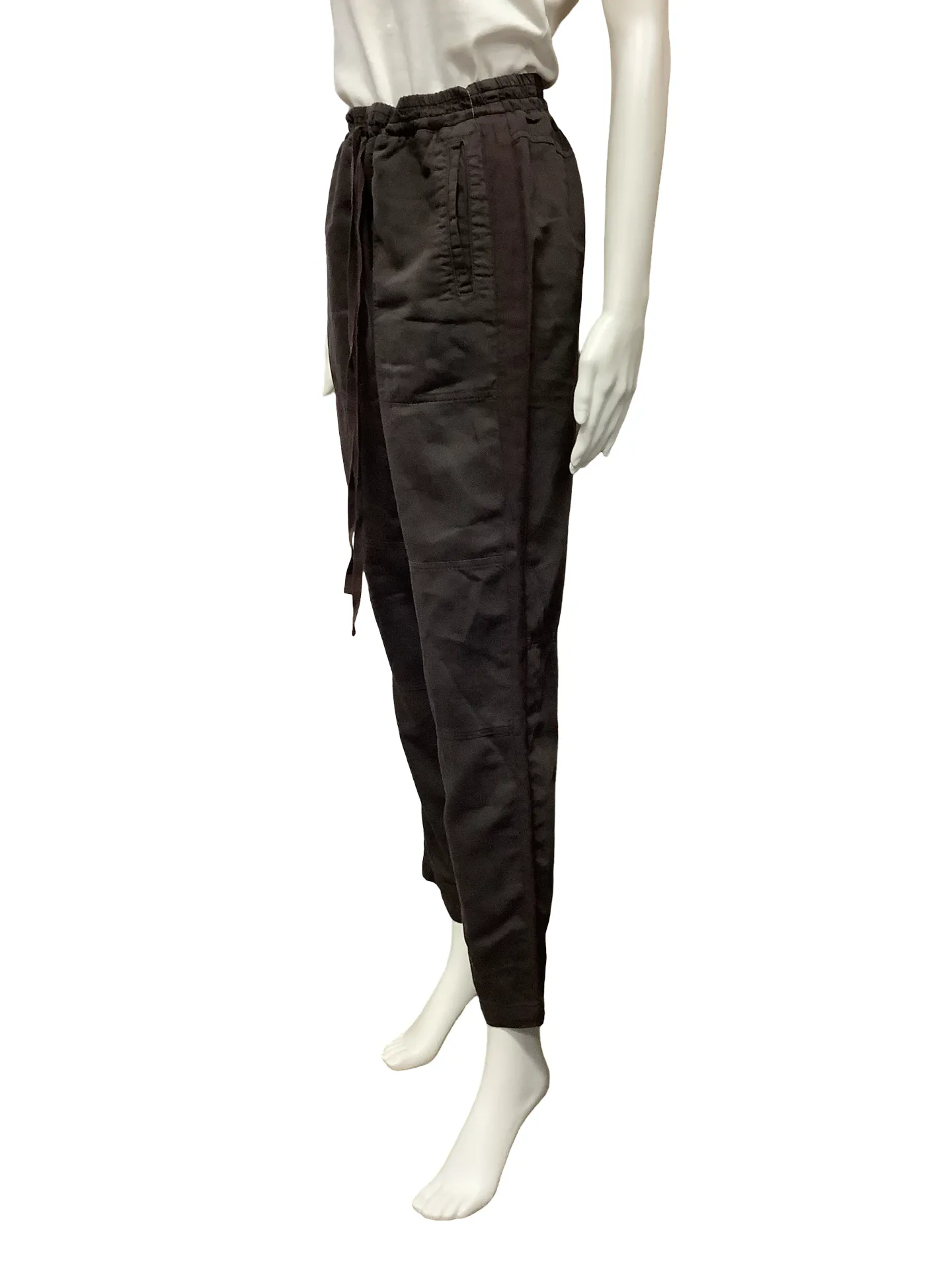 Anthropologie Bella Dahl Trouser Pants Brown Raven Pleats Size: M