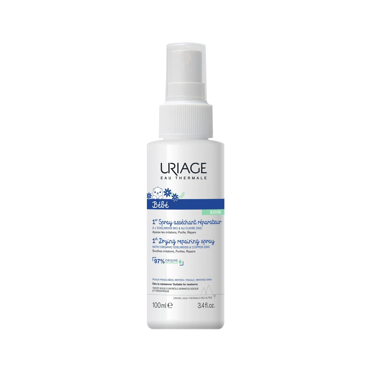 Bébé 1st Cu-Zn  Spray - Weakened and Irritated Skin, Oozing Areas, Skin Folds