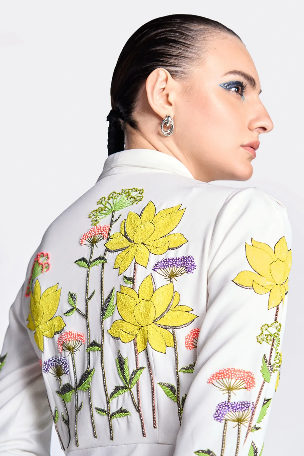 Colourful Lotus Wrap Dress