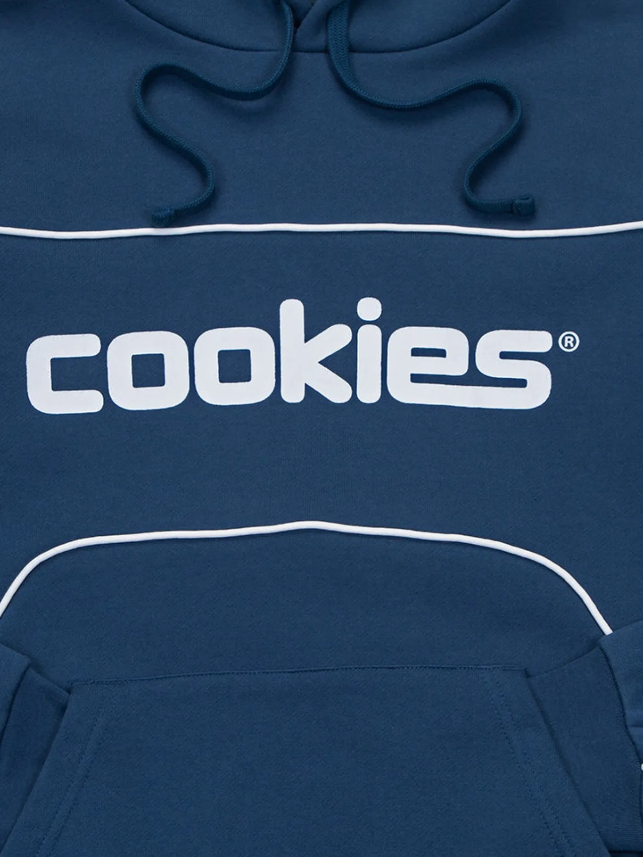 Cookies Hooliganism Fleece Hoodie With Contrast Piping