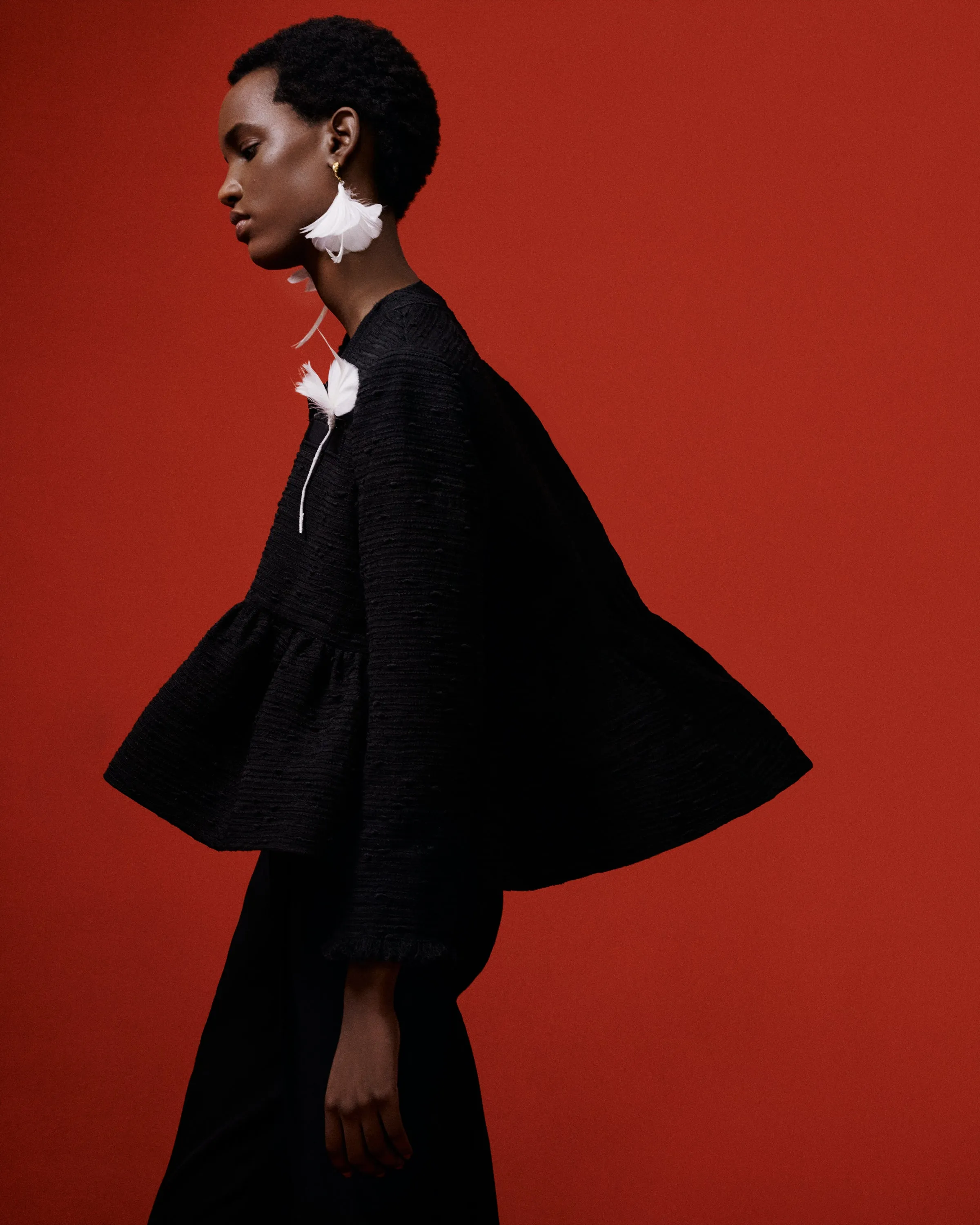 Crop Jacket With Peplum
