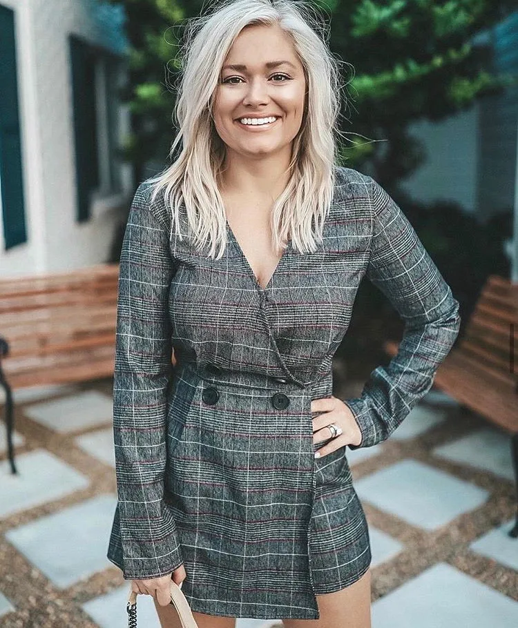 DO BE Faux Wrap Blazer Dress NWT- Size S