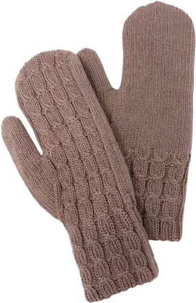 French Braid Alpaca Mitten