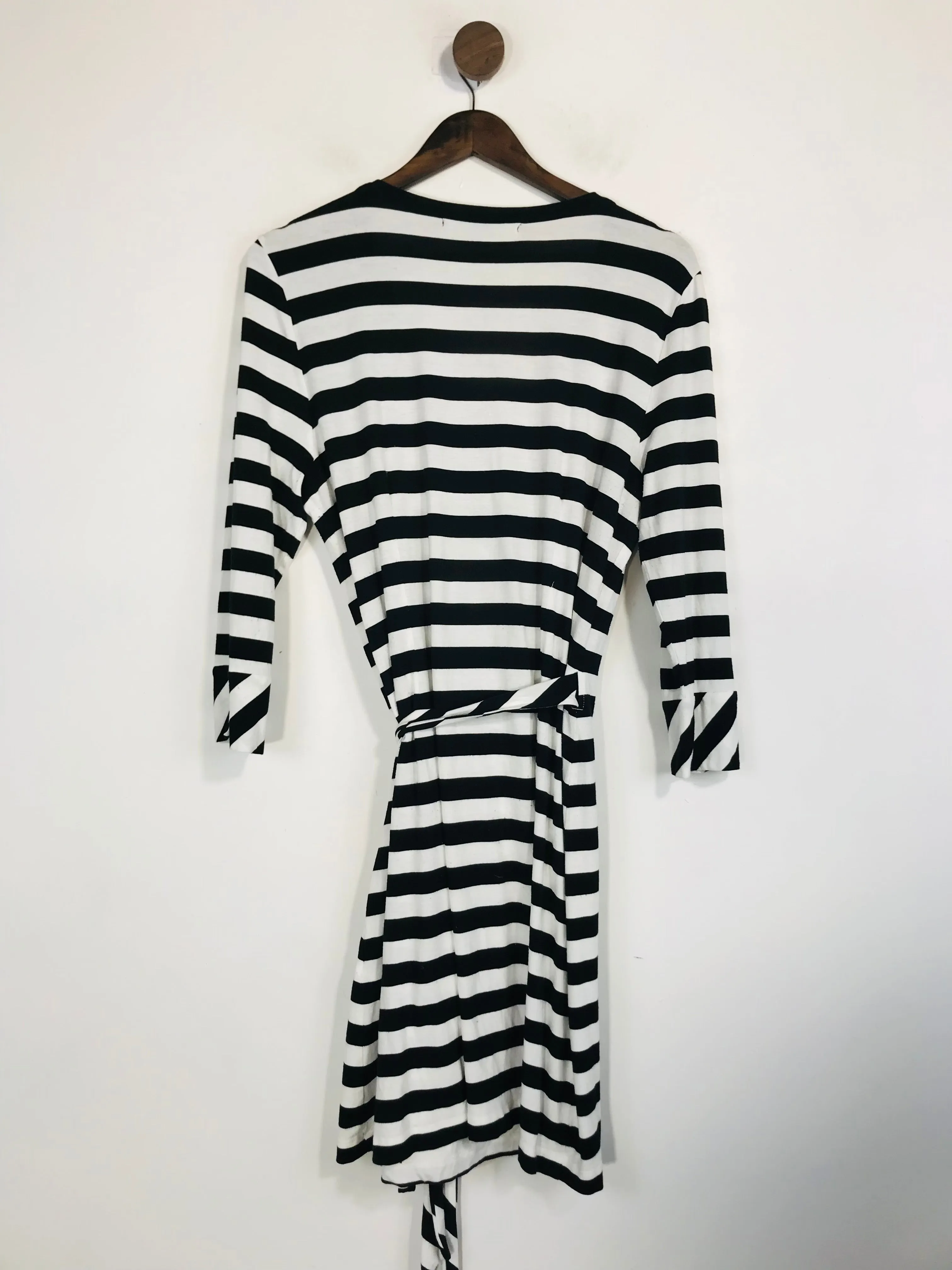 French Connection Women's Striped Wrap Dress | UK16 | Multicoloured