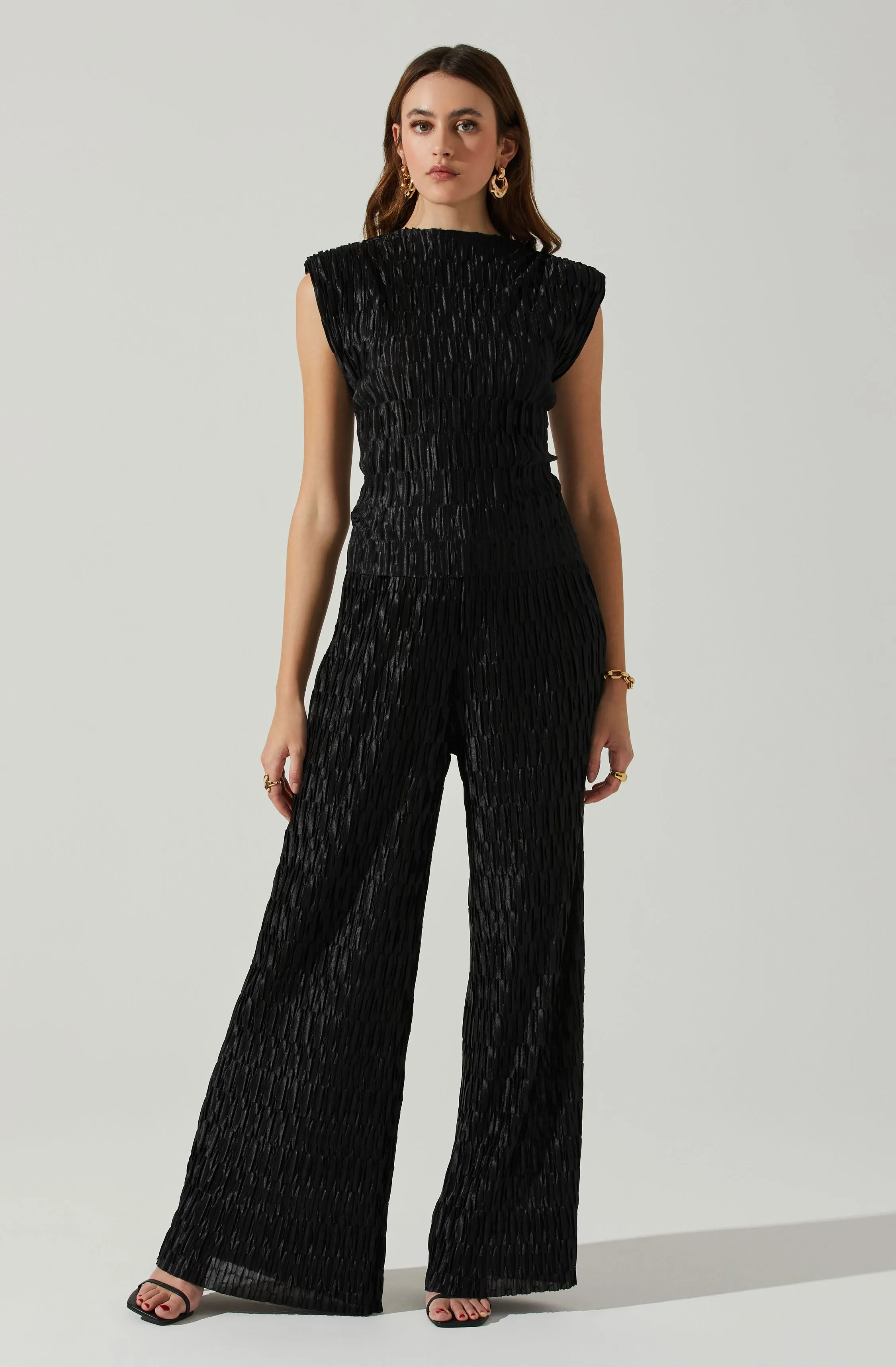 Jorja Textured Sleeveless Top