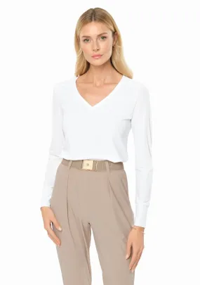 LEGEND Silken Light Blouse feather white