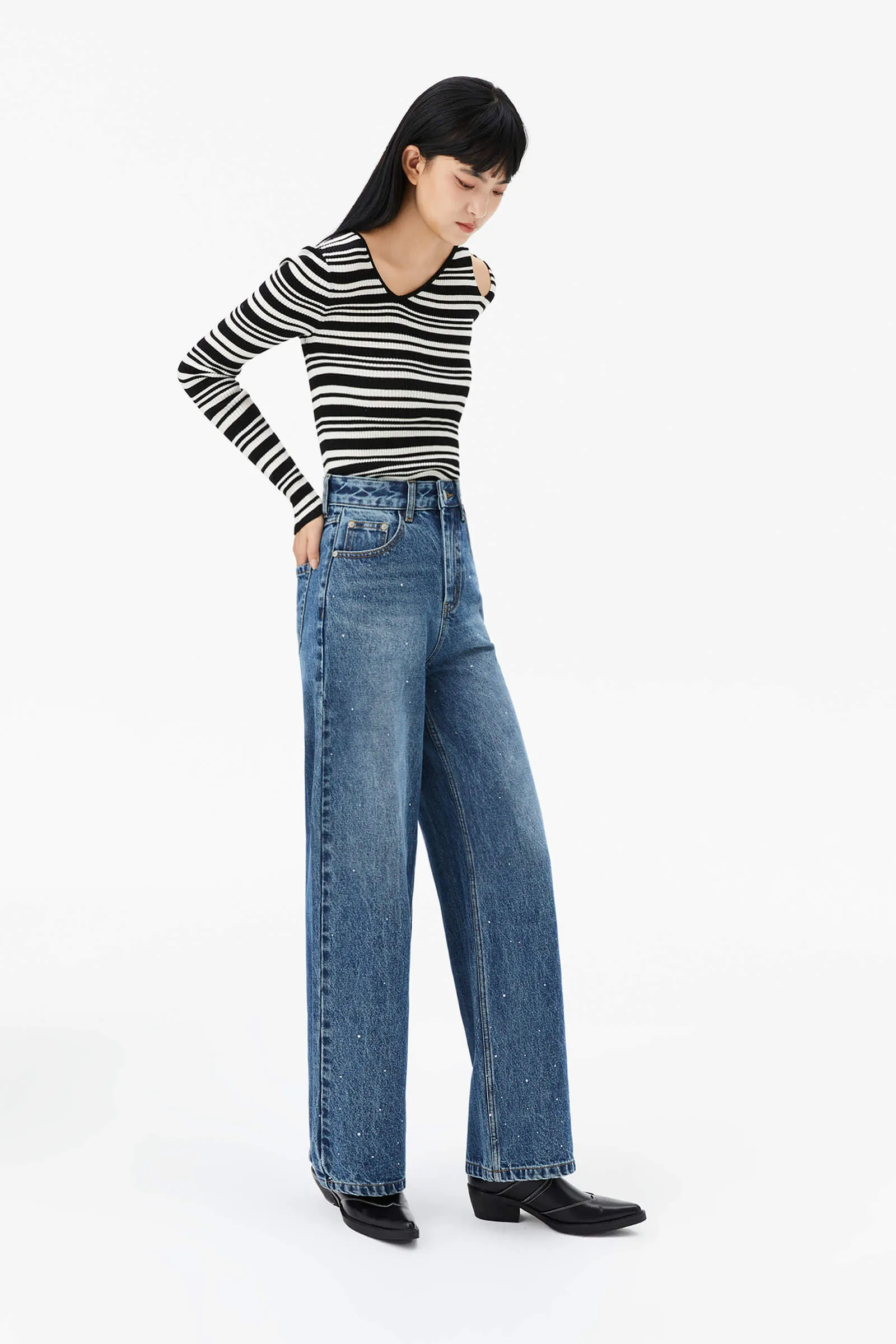 Lily Small Waist Wide Leg Pants