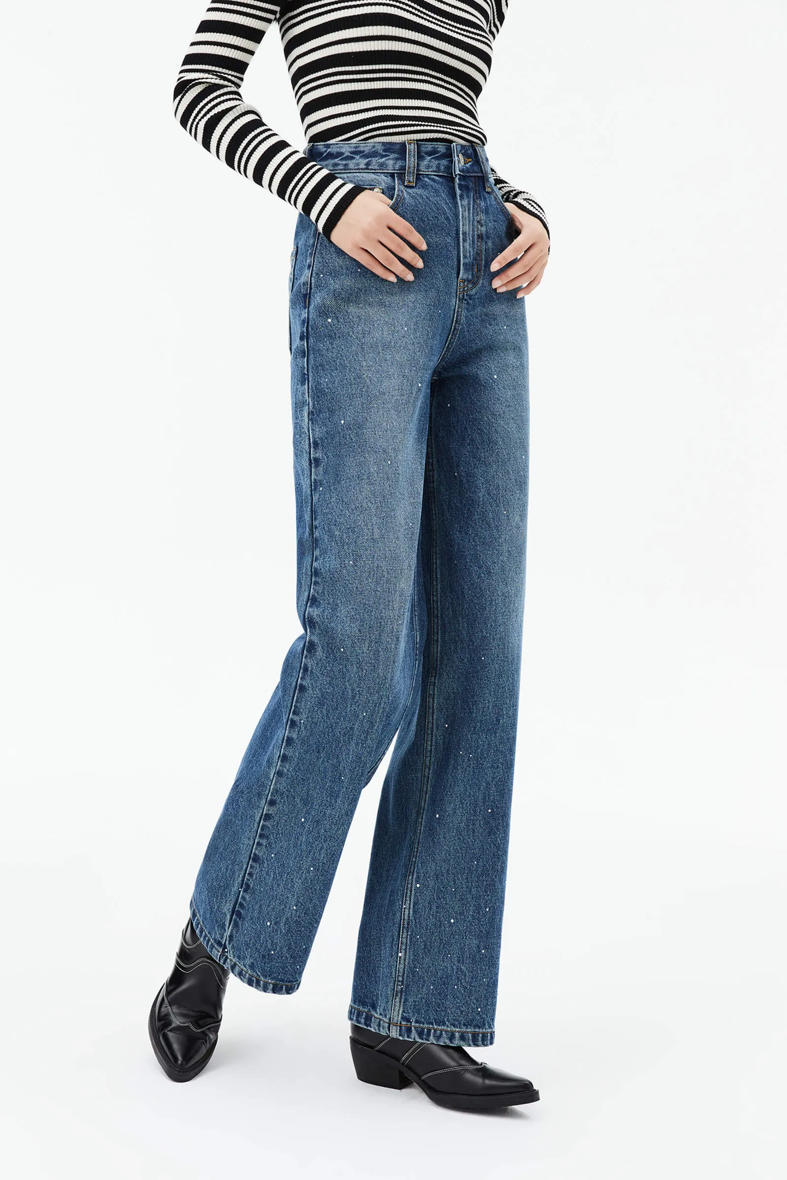 Lily Small Waist Wide Leg Pants