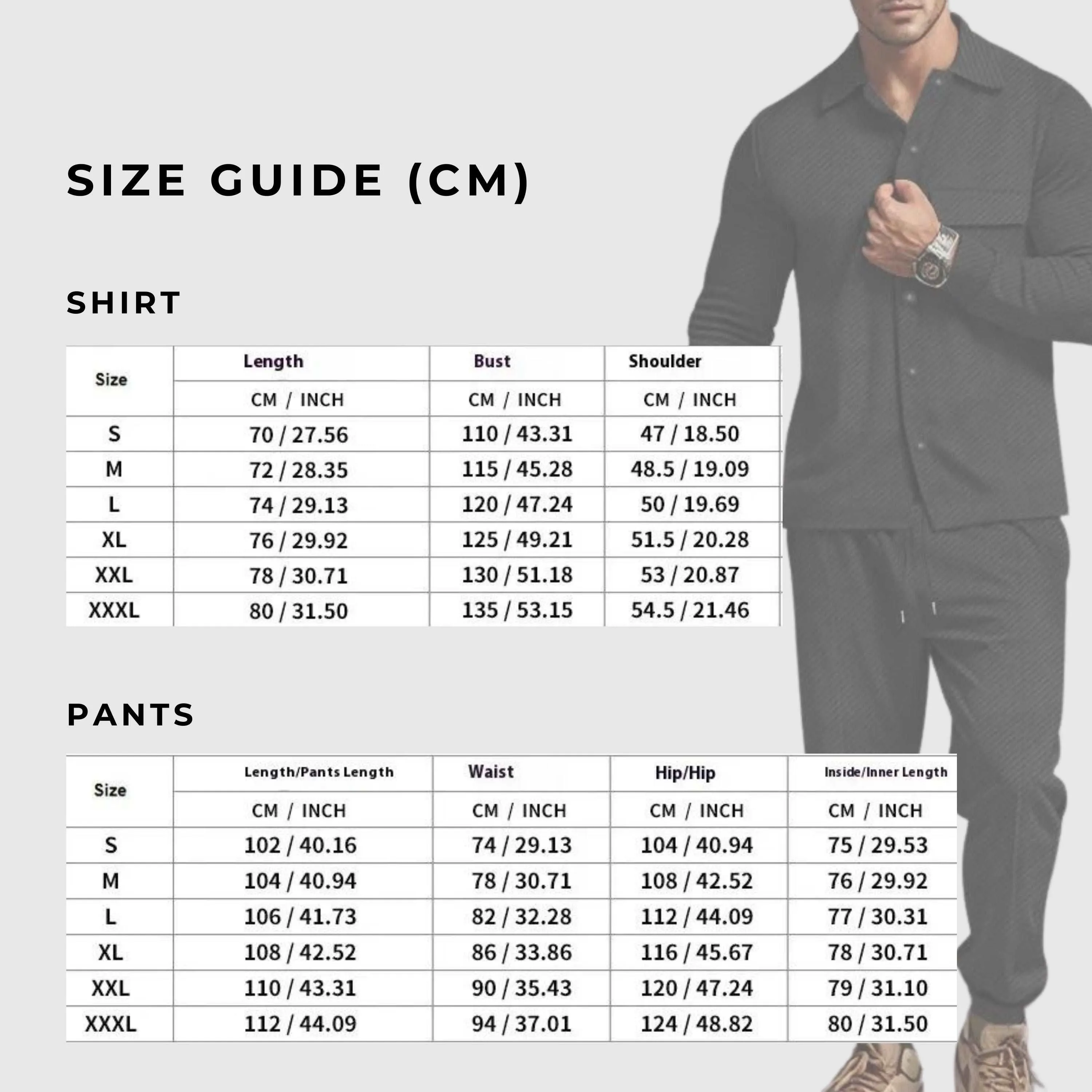 Men's Heavy Jacquard Outfit Set