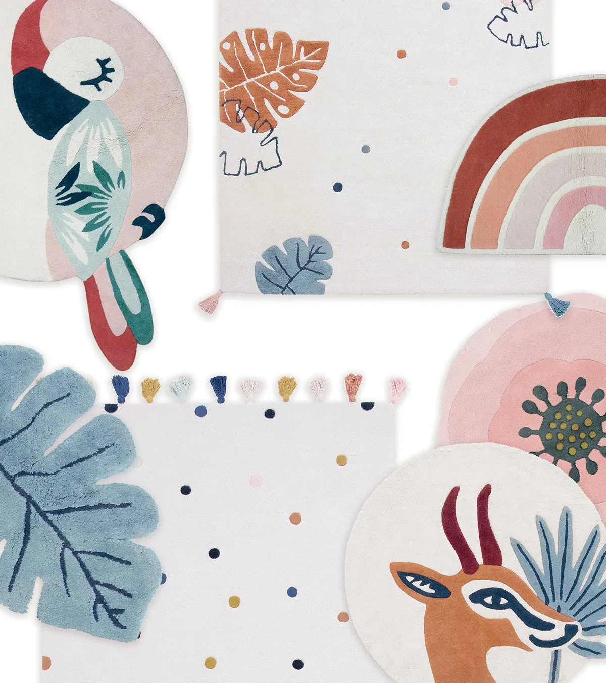 Minima - Rug - Polka Dots (multicolored)