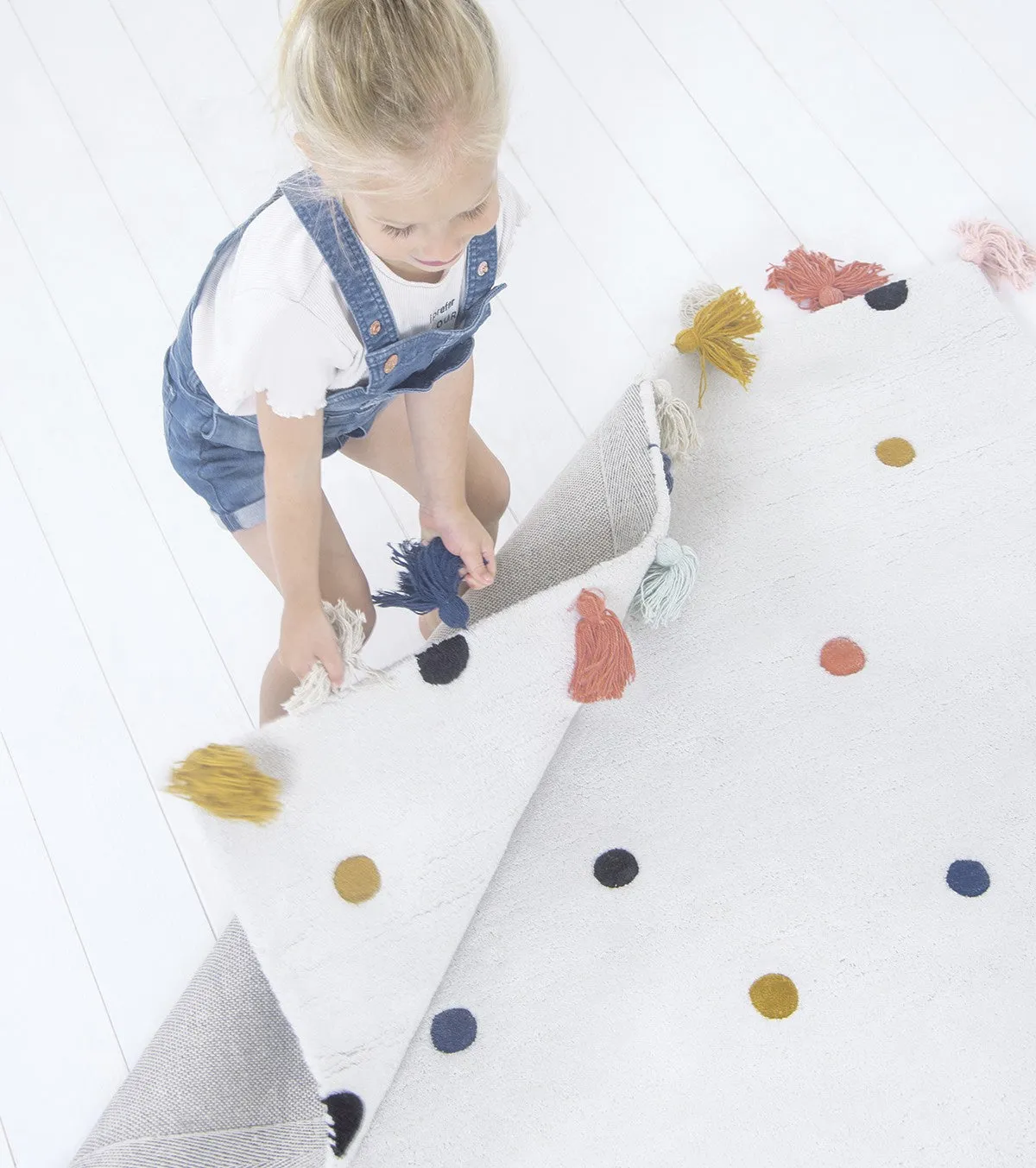 Minima - Rug - Polka Dots (multicolored)