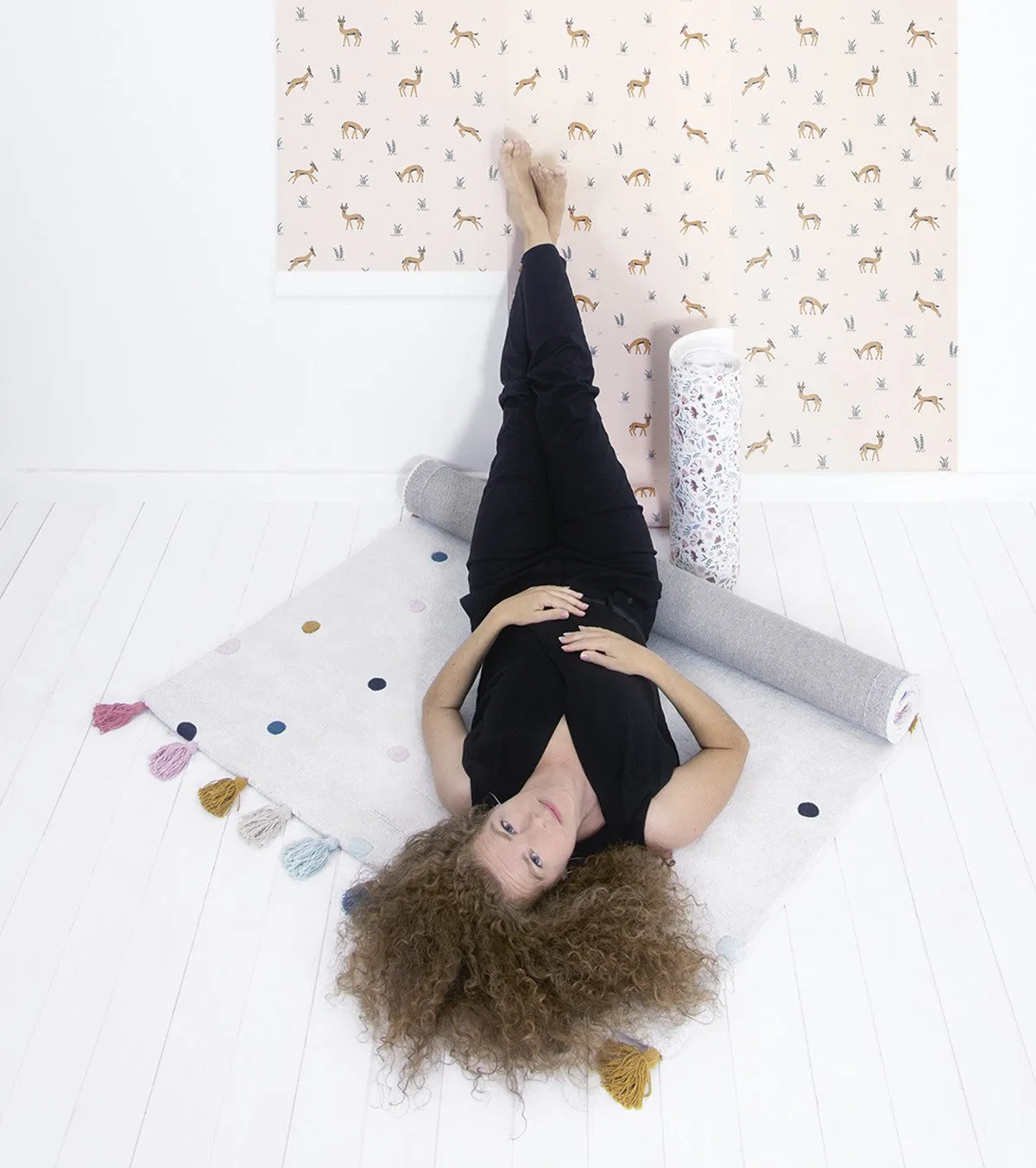 Minima - Rug - Polka Dots (multicolored)