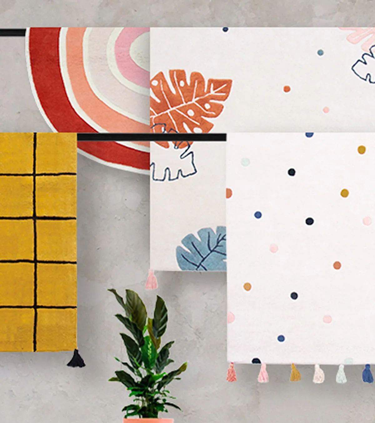 Minima - Rug - Polka Dots (multicolored)