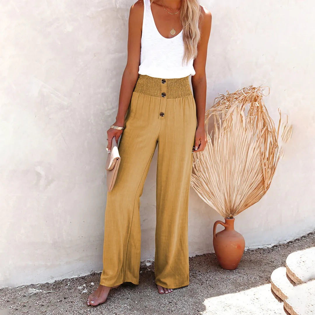 Nathalie - Casual high waist pants