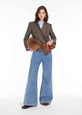 NAUSICA SHETLAND WOOL BLEND CROPPED JACKET