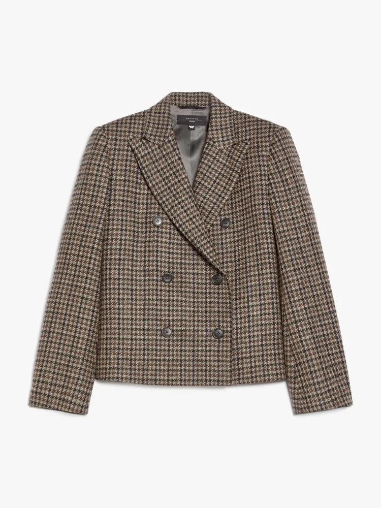 NAUSICA SHETLAND WOOL BLEND CROPPED JACKET