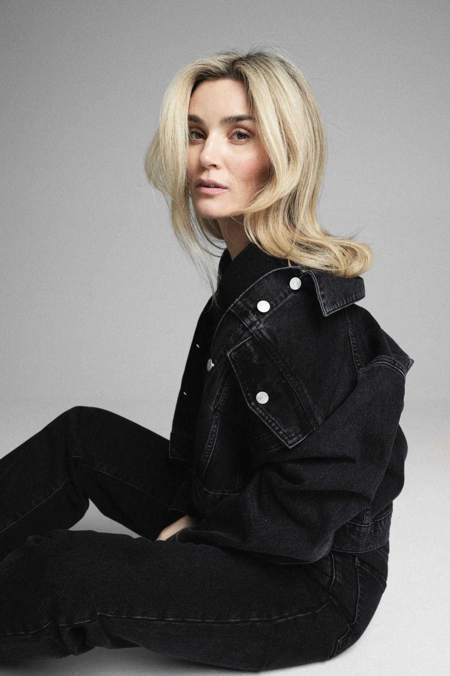 Noelle Denim Jacket - Washed Black
