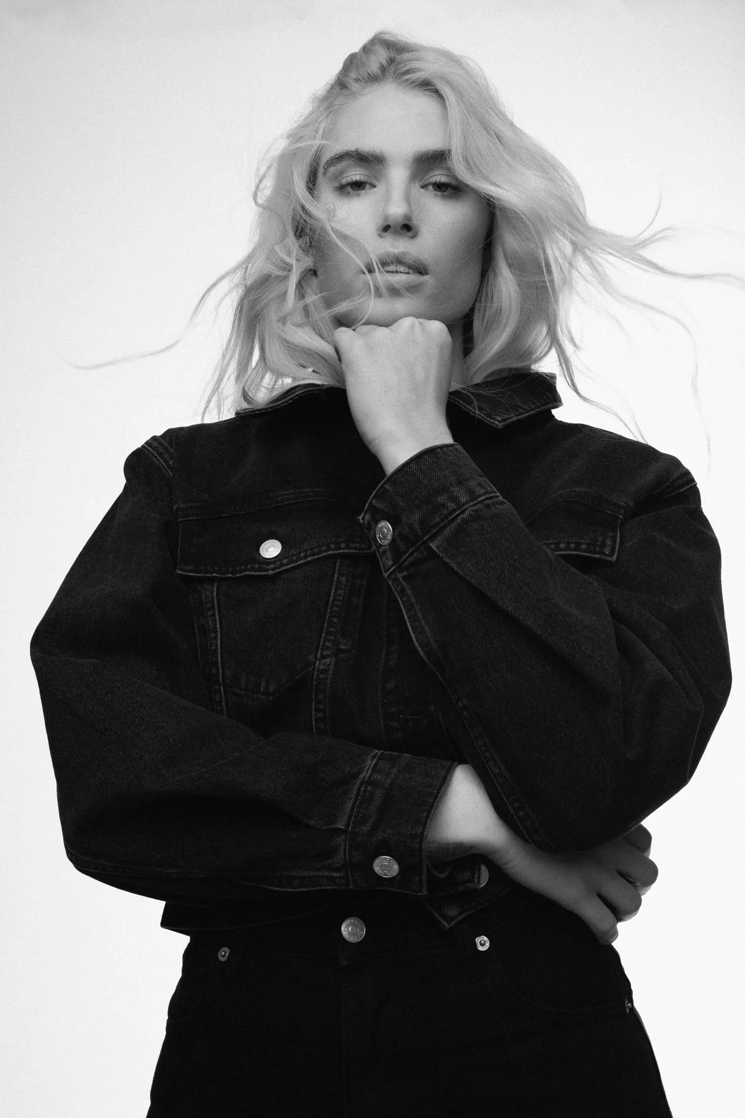 Noelle Denim Jacket - Washed Black