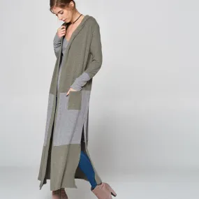 Olive & Gray Long Cardigan