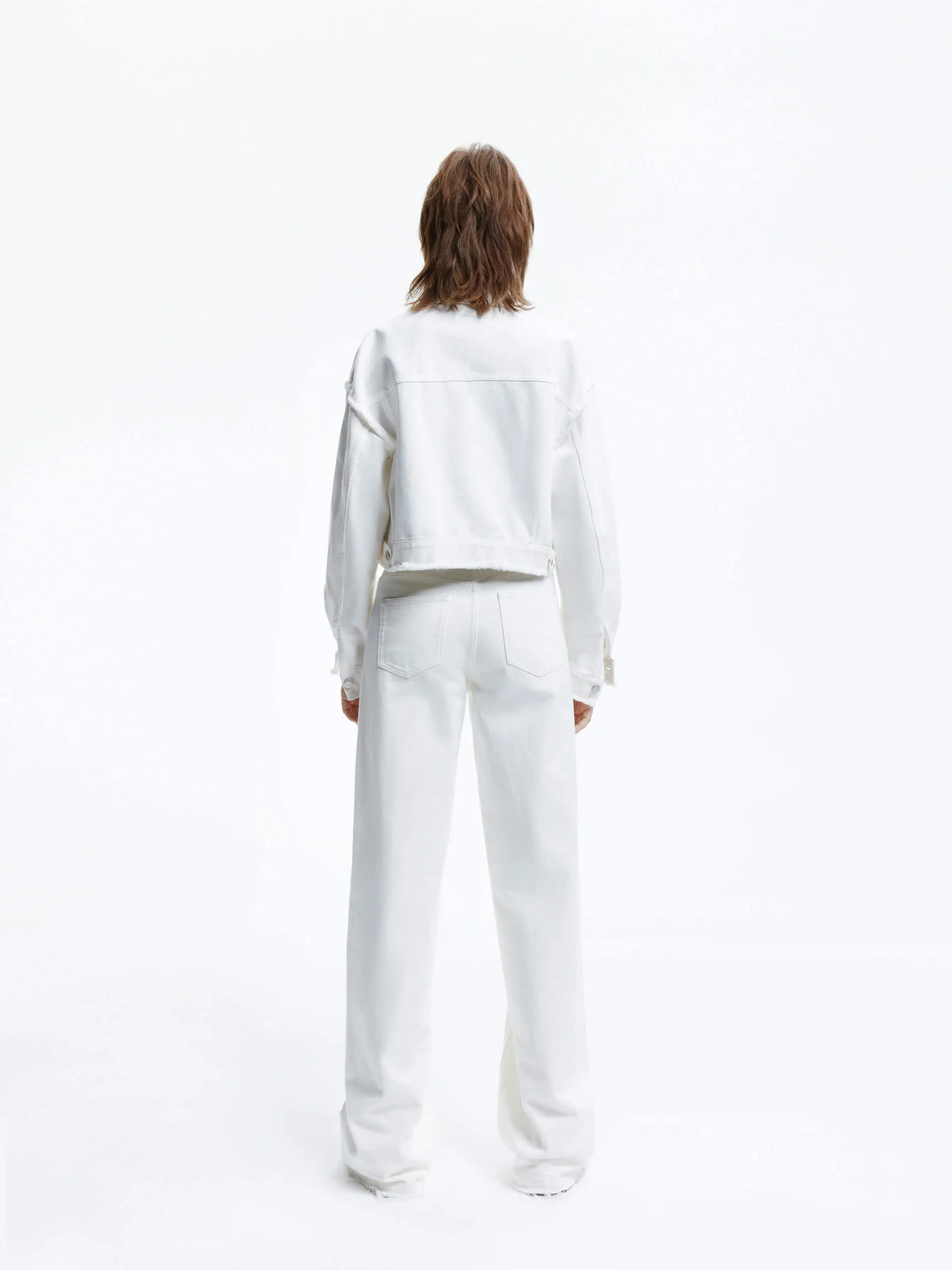 Raw Hem Cropped Jacket