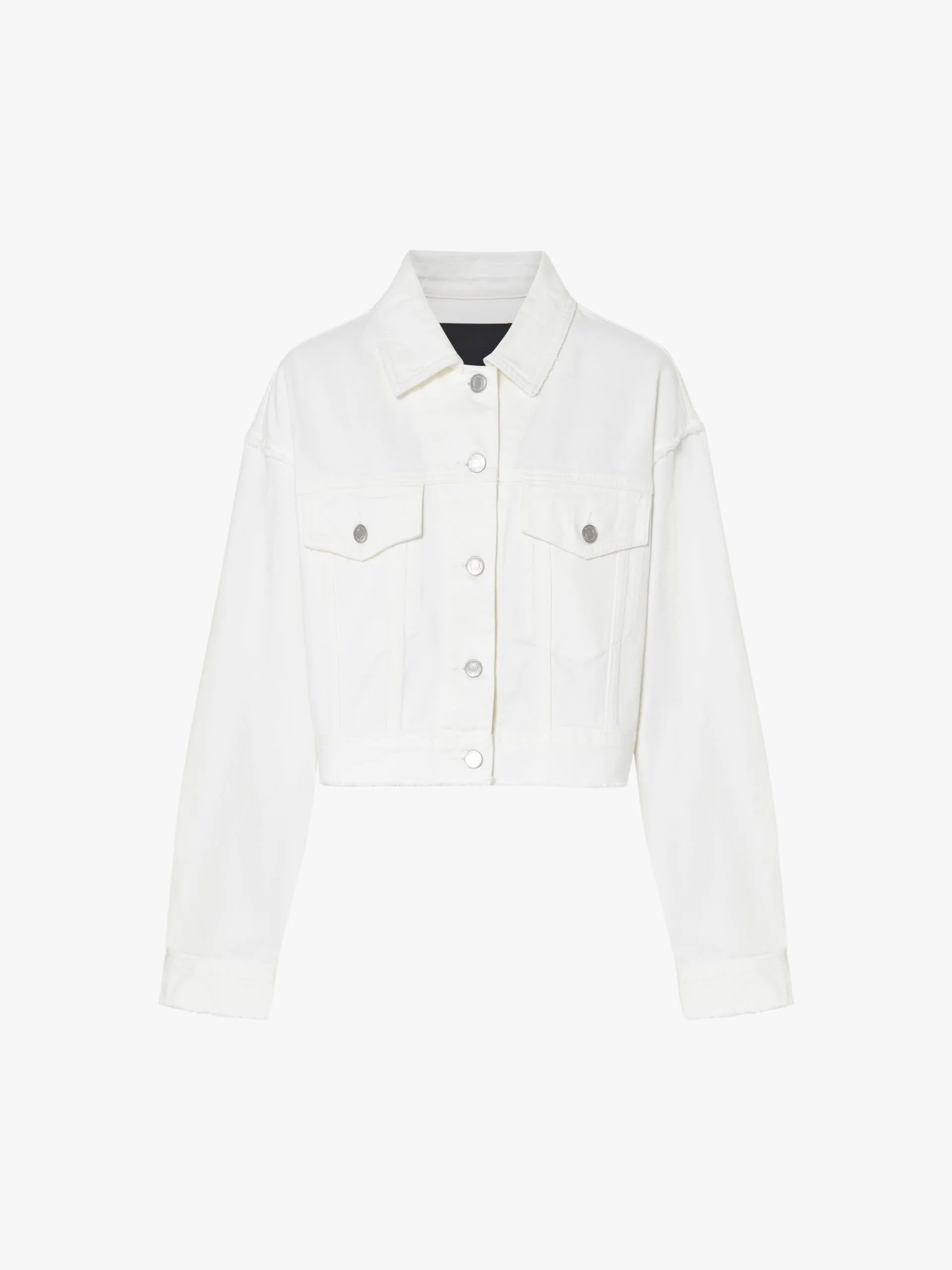 Raw Hem Cropped Jacket