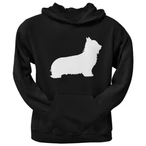 Skye Terrier Silhouette Black Adult Pullover Hoodie
