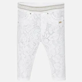 White Lace Pants
