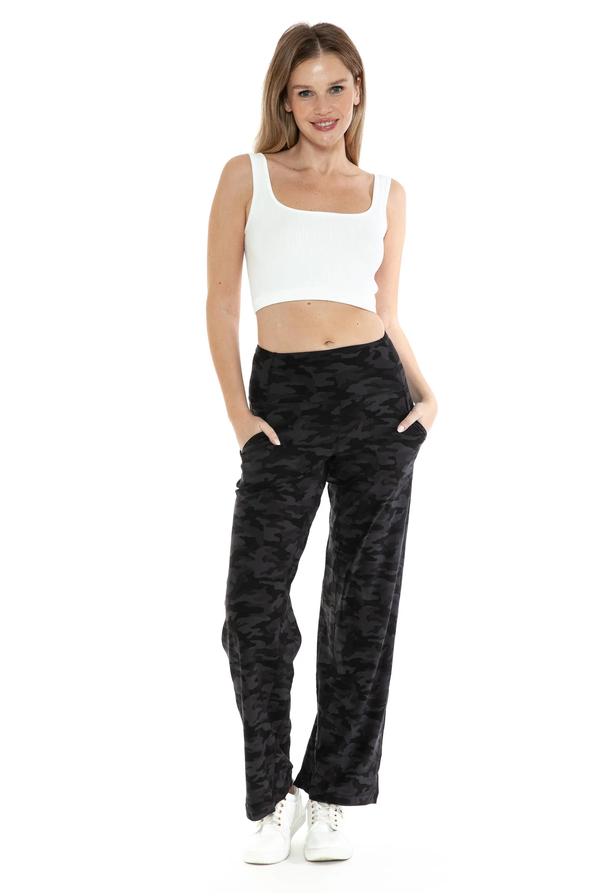Wide Leg Activewear Pants /Stuffology Boutique