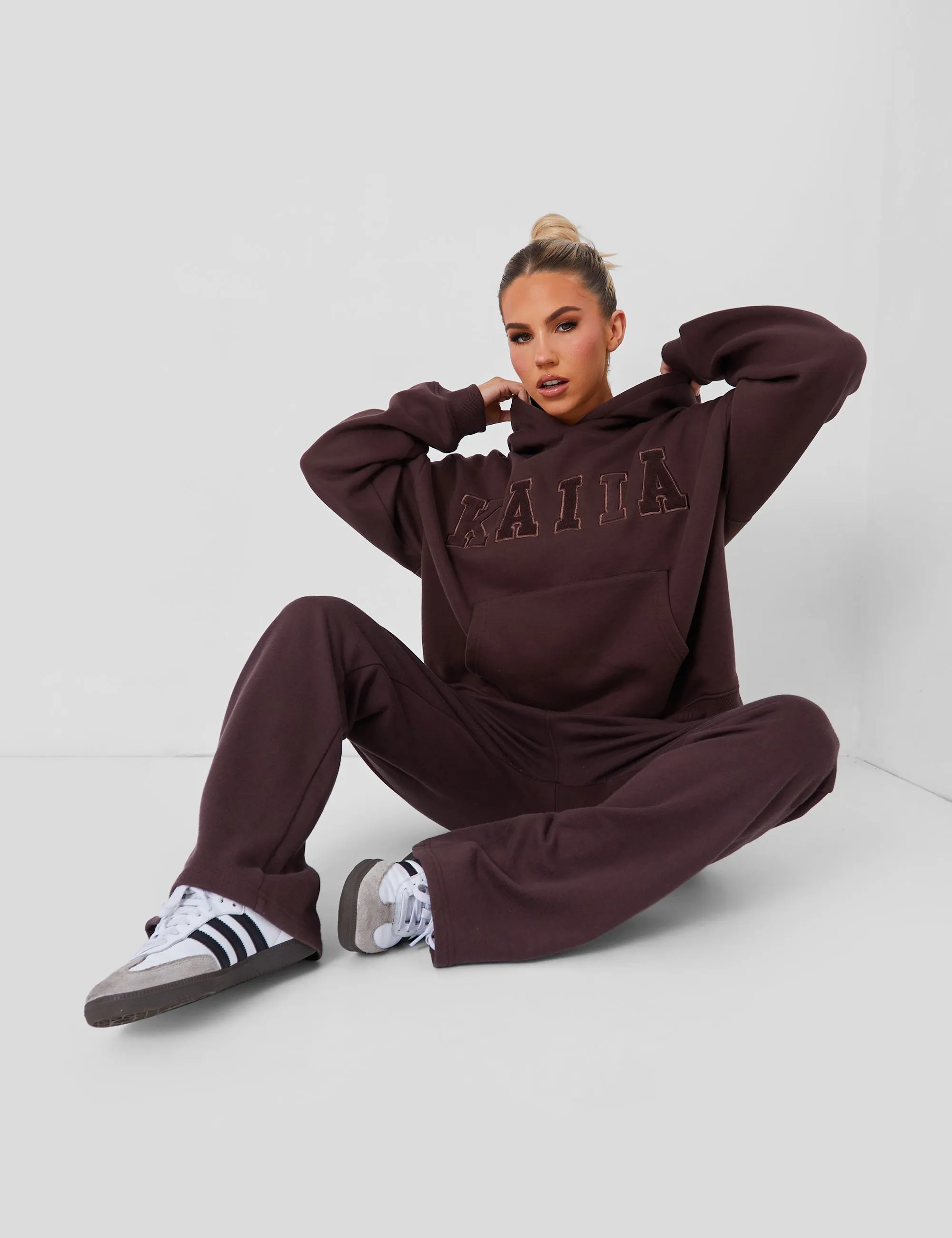 Wide Leg Sweat Pants Mocha