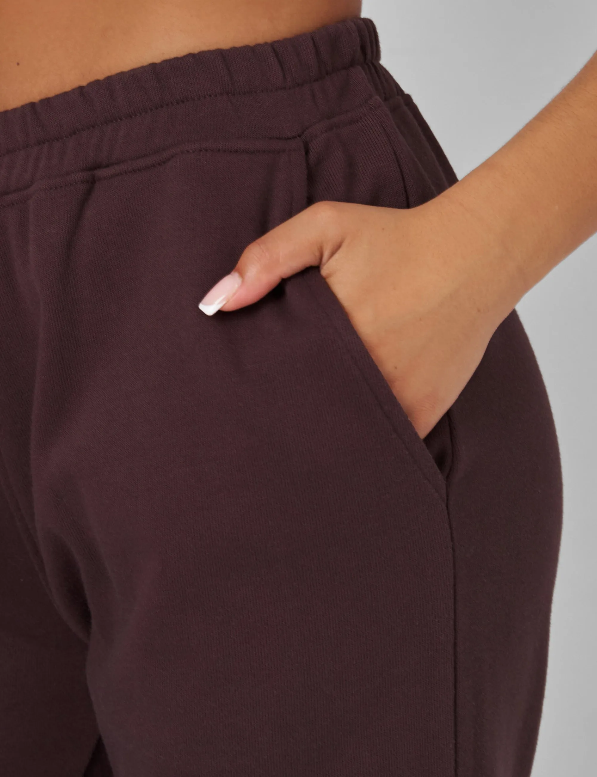 Wide Leg Sweat Pants Mocha